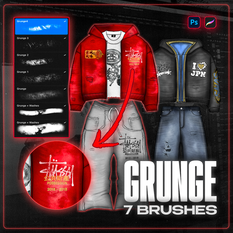 Grunge Brushes - Procreate