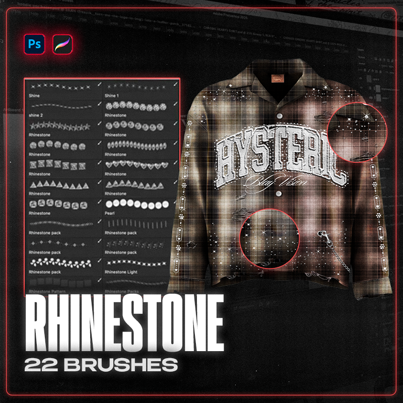 Rhinestone Brush Pack - Procreate & Photoshop