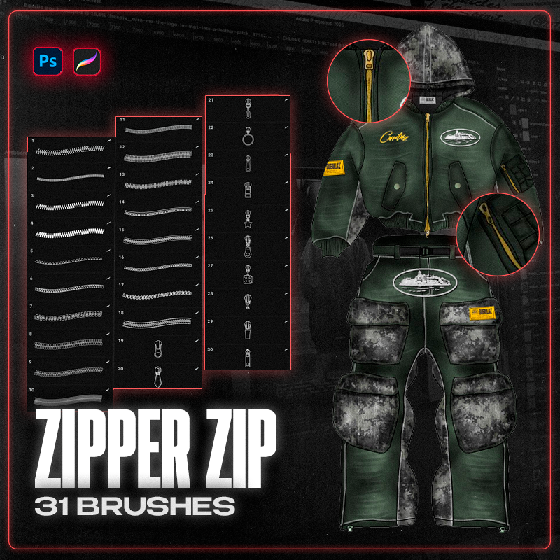 Zip Brushes - Procreate