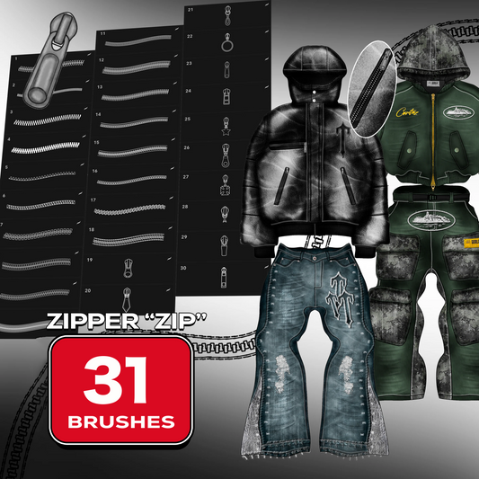 Zip Brushes - Procreate