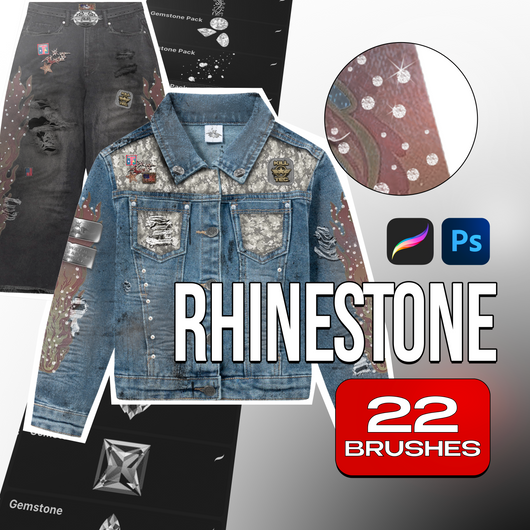 Rhinestone Brush Pack - Procreate & Photoshop