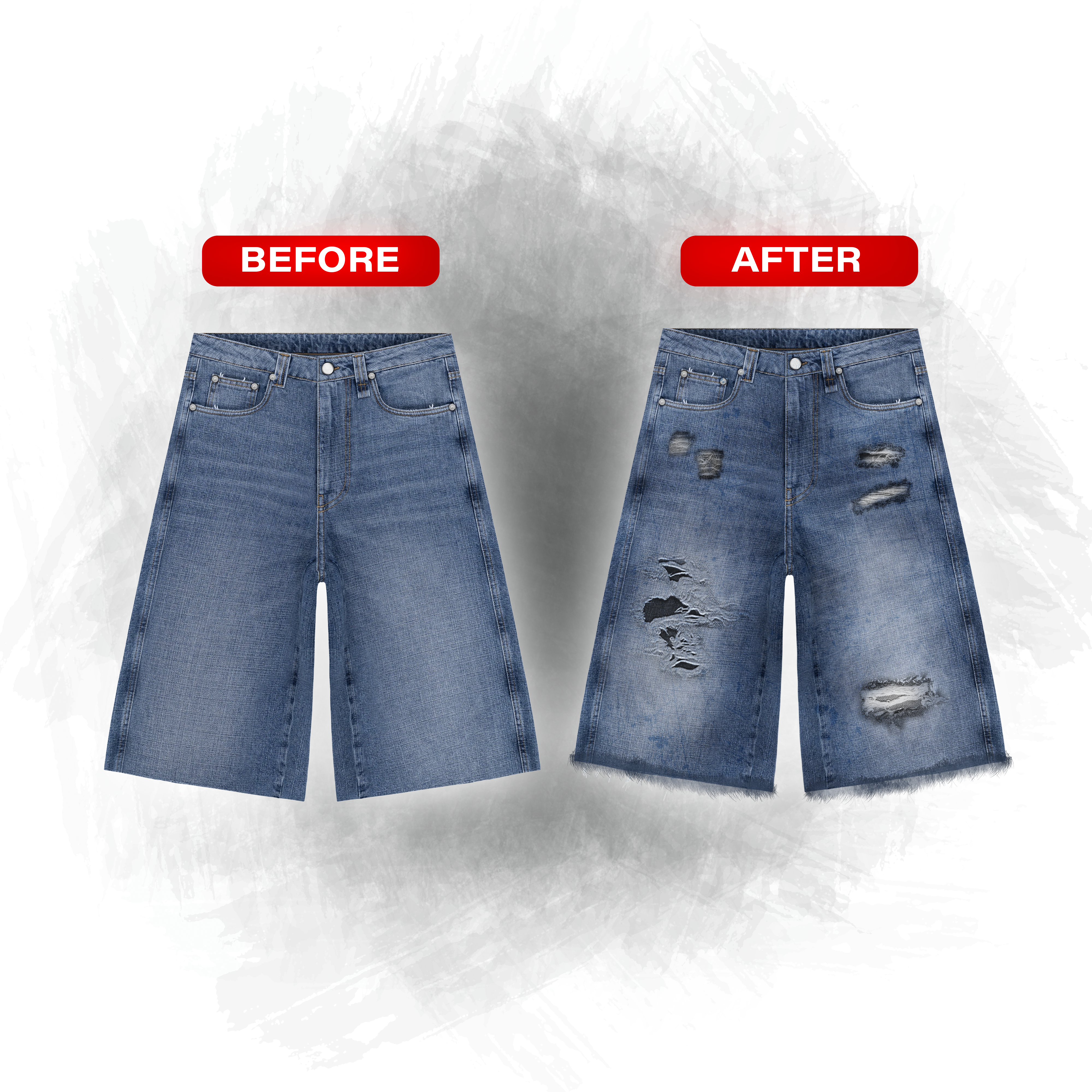 3D Distressing Brushes V2 - Photoshop & Procreate