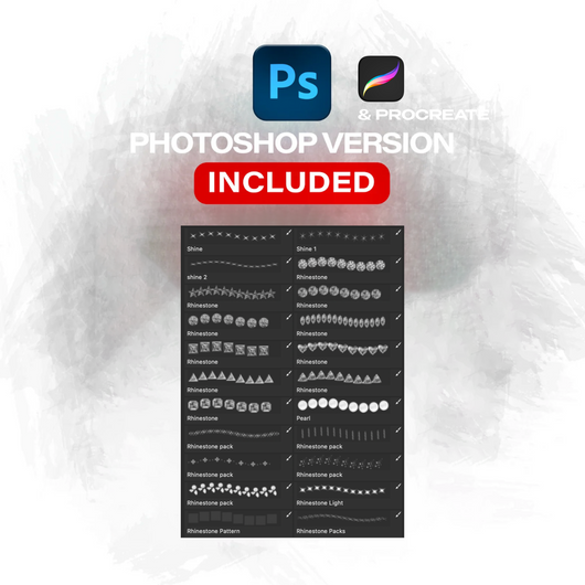 Rhinestone Brush Pack - Procreate & Photoshop
