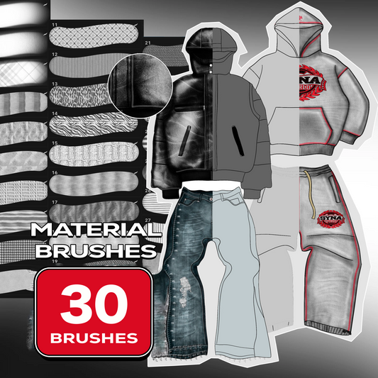 Material Brushes - Procreate