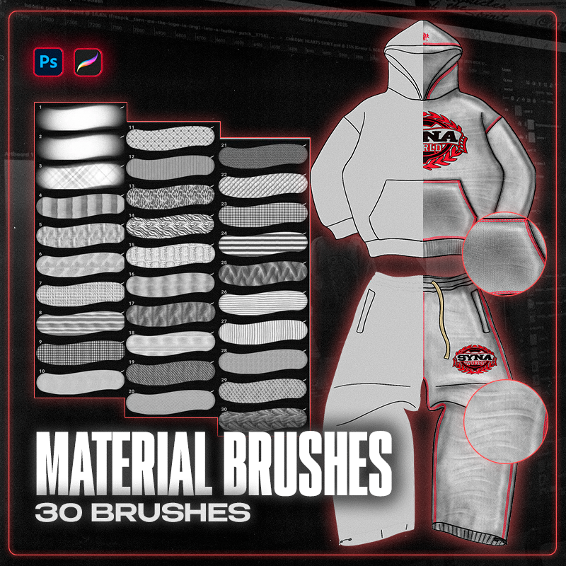 Material Brushes - Procreate